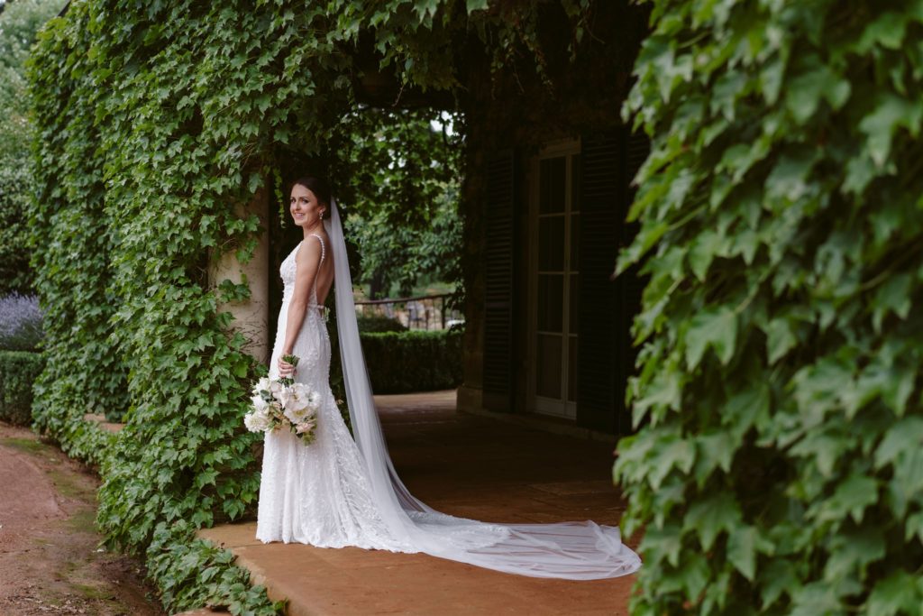 Girl in wedding dress